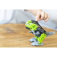 Jouet-Jeux d'imagination-Figurines, mini mondes, héros et animaux-Robot dinosaure à construire Mega Dino Biopod - YCOO - Cyberpunk - 22cm