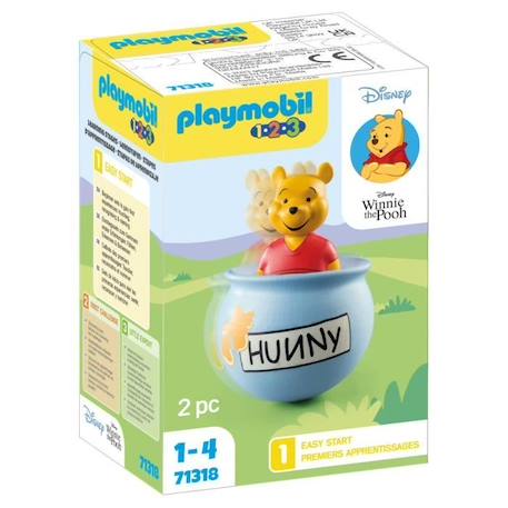 PLAYMOBIL 1.2.3 - 71318 - Winnie l'ourson et culbuto pot de miel - Disney - Pour les tout-petits 18-36 mois BLEU 1 - vertbaudet enfant 