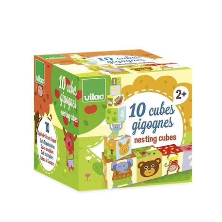 VILAC - Cubes empilables Gigognes pour enfant BEIGE 2 - vertbaudet enfant 