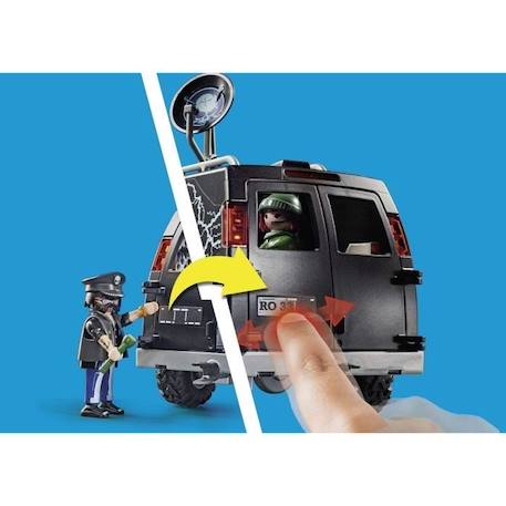Camion de bandits et policier PLAYMOBIL City Action - Bleu - Mixte - A partir de 4 ans BLEU 6 - vertbaudet enfant 