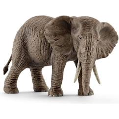 -Figurine Schleich 14761 - Éléphant d'Afrique femelle - Gris - Personnage miniature