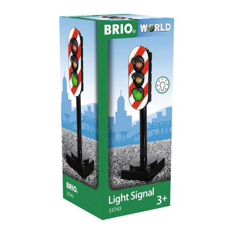 Brio World Feux Tricolores Lumineux - Accessoire pour circuit de train en bois et voiture - Ravensburger - Mixte dès 3 ans - 33743 BLEU 5 - vertbaudet enfant 