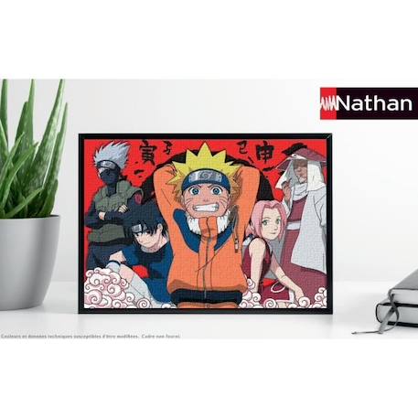 Puzzle 500 pièces - Nathan - Les aventures de Naruto - Dessins animés et BD BLEU 4 - vertbaudet enfant 