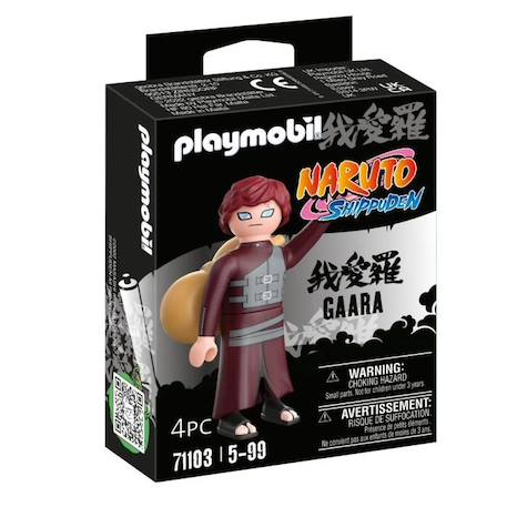 PLAYMOBIL - Naruto Shippuden - Figurine Gaara avec accessoires - 8 pièces BLEU 1 - vertbaudet enfant 