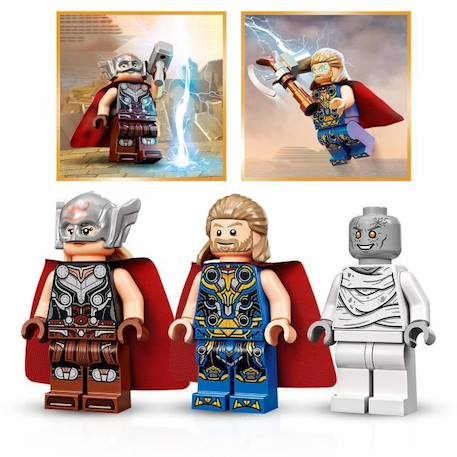 LEGO® 76207 Marvel Attaque sur le Nouvel Asgard, avec Figurines de Thor des Avengers et son Marteau, pour Enfants de 7 Ans et Plus NOIR 4 - vertbaudet enfant 