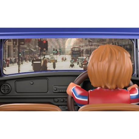 PLAYMOBIL - 70921 - Mini Cooper - Classic Cars avec toit amovible et effets lumineux BLEU 5 - vertbaudet enfant 