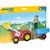 PLAYMOBIL - 6964 - PLAYMOBIL 1.2.3 - Fermier avec tracteur et remorque JAUNE 1 - vertbaudet enfant 