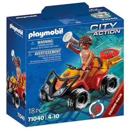 PLAYMOBIL - City Action 71040 Sauveteur en mer et quad - Blanc - Enfant - Mixte - A partir de 4 ans BLANC 1 - vertbaudet enfant 