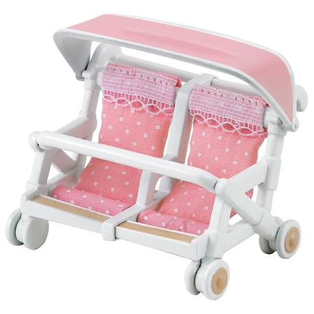 Poussette Double Sylvanian Families - Confortable et Pratique - Pour Jumeaux - Filles à partir de 4 ans ROSE 2 - vertbaudet enfant 