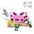 LEGO® Minecraft 21247 La Maison Axolotl, Jouets pour Enfants avec Zombie, Dauphin et Poisson ROSE 2 - vertbaudet enfant 