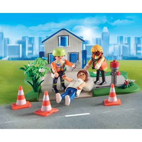 PLAYMOBIL - My Figures: Secouristes - Multicolore - 120 pièces - A partir de 5 ans BLEU 3 - vertbaudet enfant 