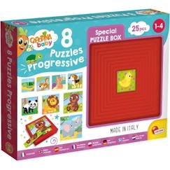 Jouet-Jeux éducatifs-Puzzles-Puzzles progressifs Carotina Baby les Bébés Animaux avec support auto-correctif - LISCIANI