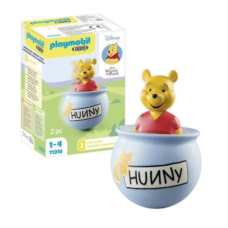 PLAYMOBIL 1.2.3 - 71318 - Winnie l'ourson et culbuto pot de miel - Disney - Pour les tout-petits 18-36 mois BLEU 3 - vertbaudet enfant 