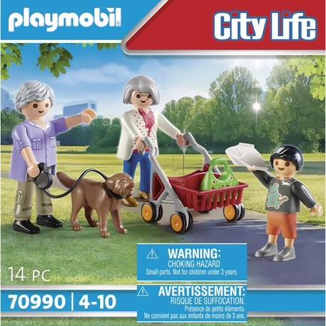 PLAYMOBIL - 70990 - City Life - Grands-Parents avec Petit-Fils BLEU 4 - vertbaudet enfant 