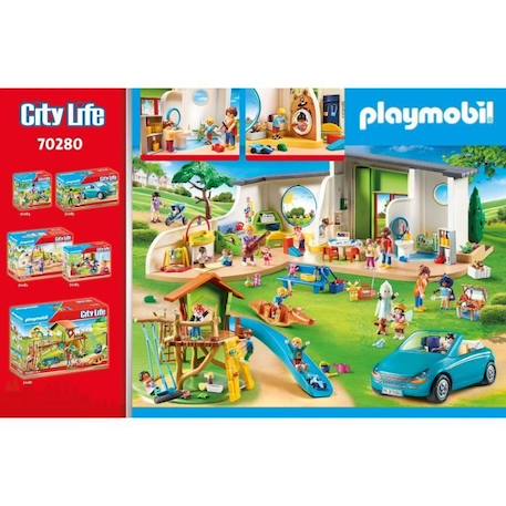 PLAYMOBIL - City Life - Centre de loisirs - 70280 - Table, chaises, espace jeux, cuisine, sanitaires BLEU 3 - vertbaudet enfant 