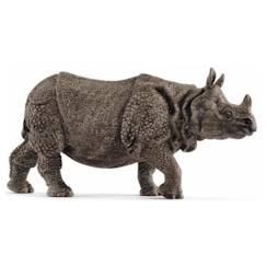 Jouet-Jeux d'imagination-Figurine Rhinocéros indien - SCHLEICH - Pour Enfant - Couleur Beige - A partir de 4 ans