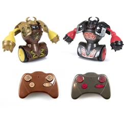 Jouet-Jeux d'imagination-Figurines, mini mondes, héros et animaux-Robot Kombat Viking - YCOO - 2 robots de combat télécommandés - Jeu familial dès 5 ans