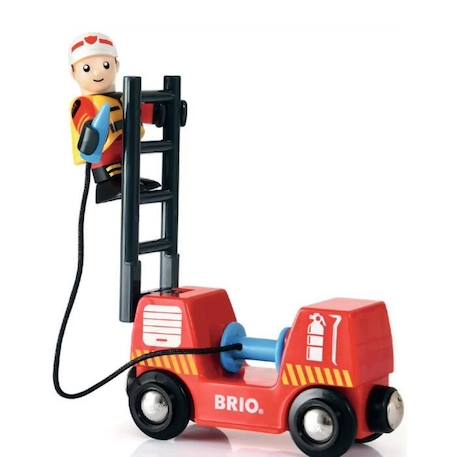 Brio World Circuit Action Pompier  - Coffret complet 18 pièces - Circuit de train en bois - Ravensburger - Mixte dès 3 ans - 33815 BLEU 5 - vertbaudet enfant 