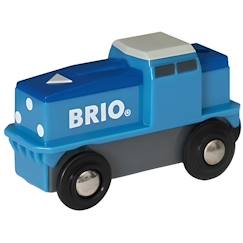 Jouet-Locomotive de fret bleue à pile BRIO - 33130 - pour enfant de 3 ans - intérieur