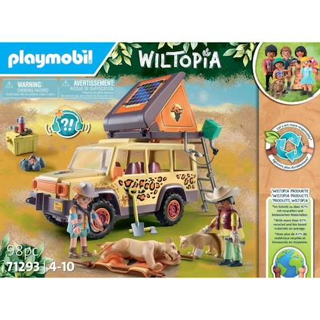 PLAYMOBIL - 71293 - Wiltopia - Explorateurs avec véhicule tout terrain - 98 pièces BLEU 6 - vertbaudet enfant 