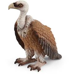 -Figurine Vautour SCHLEICH Wild Life - plumage roux-brun et ailes noir-gris - pour enfants à partir de 3 ans