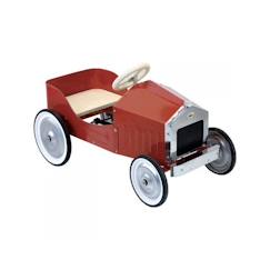 Jouet-Porteur enfant - VILAC - Grande voiture rouge - Métal et bois naturel - À partir de 3 ans