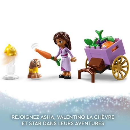 LEGO® Disney Wish 43223 Asha dans la Ville de Rosas, avec Poupée Asha, Jouet de Chèvre Valentino et Figurine Star, Film Wish BLANC 4 - vertbaudet enfant 