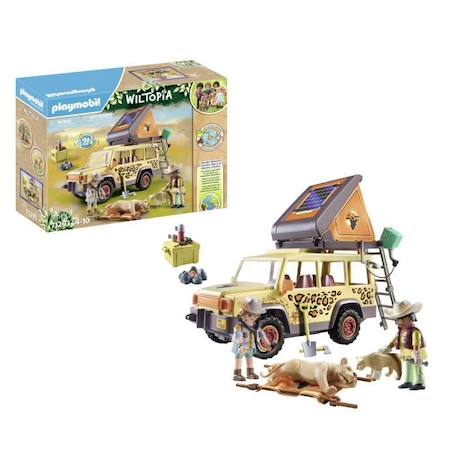 PLAYMOBIL - 71293 - Wiltopia - Explorateurs avec véhicule tout terrain - 98 pièces BLEU 3 - vertbaudet enfant 