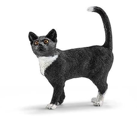 Figurine Schleich - Chat Debout - Animal de la Ferme - Noir et Blanc - 3 ans et plus NOIR 1 - vertbaudet enfant 