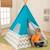 KIDKRAFT - Tipi moderne Turquoise - Tente de jeu BLEU 3 - vertbaudet enfant 