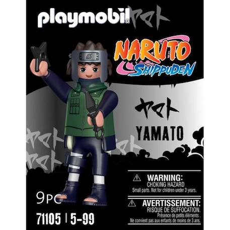 PLAYMOBIL - 71105 - Figurine Yamato de Naruto Shippuden avec 8 pièces - A partir de 5 ans NOIR 3 - vertbaudet enfant 