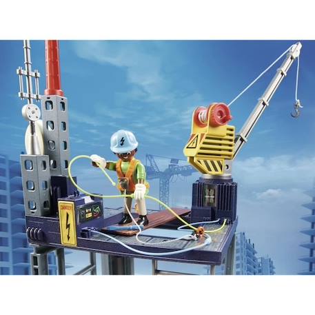 PLAYMOBIL - 70816 - City Action La Construction - Starter Pack - Plateforme de construction BLEU 5 - vertbaudet enfant 