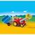 PLAYMOBIL - 6964 - PLAYMOBIL 1.2.3 - Fermier avec tracteur et remorque JAUNE 3 - vertbaudet enfant 
