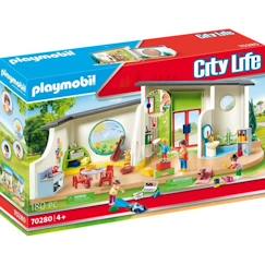 Jouet-PLAYMOBIL - City Life - Centre de loisirs - 70280 - Table, chaises, espace jeux, cuisine, sanitaires