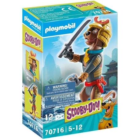 PLAYMOBIL - 70716 - SCOOBY-DOO Samurai - Licence Scooby Doo - Pour Enfant - Bleu - A partir de 5 ans BLEU 1 - vertbaudet enfant 