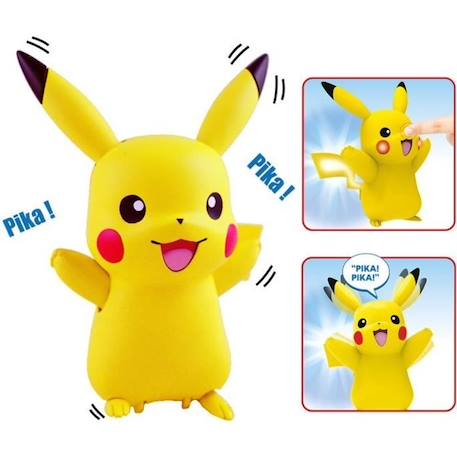 Jeu interactif My Partner Pikachu de BANDAI - 10 cm - Pour enfant à partir  de 4 ans jaune - Bandai