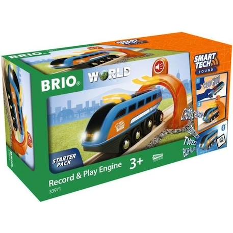 Locomotive à Enregistreur vocal Smart Tech Sound - BRIO - Circuit de train en bois - Mixte - Dès 3 ans ORANGE 1 - vertbaudet enfant 