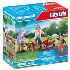 Jouet-Jeux d'imagination-PLAYMOBIL - 70990 - City Life - Grands-Parents avec Petit-Fils