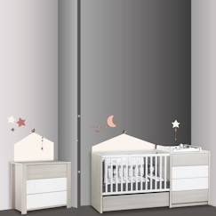 Linge de maison et décoration-Décoration-Stickers muraux - Sauthon - Timouki - Pour chambre d'enfant - Gris