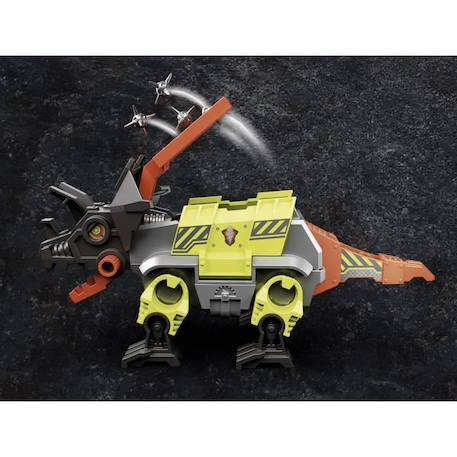 Playmobil - 70928 - Dino Rise - Robot-Dino de Combat - Avec 2 personnages et accessoires JAUNE 6 - vertbaudet enfant 