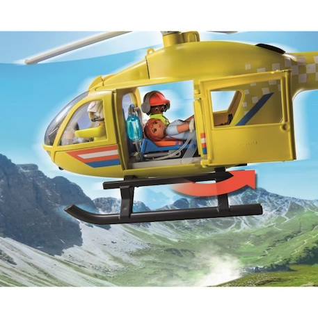 PLAYMOBIL - 71203 - City Action Les Secouristes - Hélicoptère de secours - Figurine - Bleu - Allemagne BLEU 5 - vertbaudet enfant 