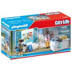 Jouet-Jeux d'imagination-PLAYMOBIL - Classe avec réalité augmentée - City Life - L'école - 17 pièces