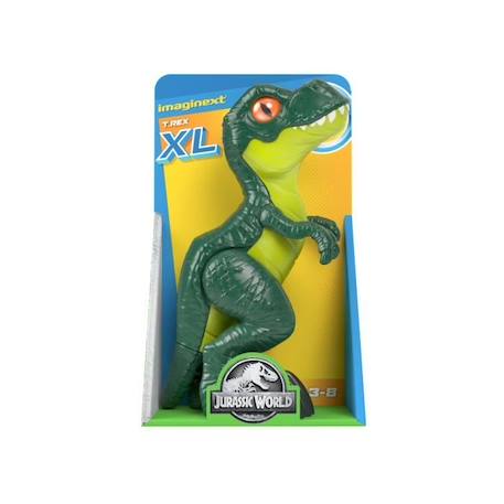 Figurine Dinosaure - FISHER PRICE - T-Rex XL Imaginext Jurassic World - Pattes Articulées - Mixte VERT 5 - vertbaudet enfant 