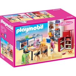 -PLAYMOBIL - 70206 - Dollhouse La Maison Traditionnelle - Cuisine familiale - 129 pièces - Mixte - Plastique