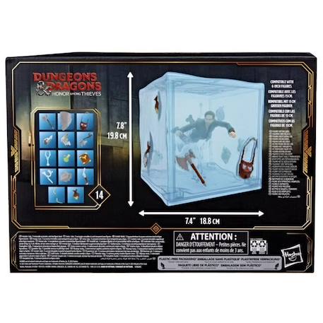 Figurine Donjons & Dragons L'honneur des voleurs HASBRO - Cube gélatineux 15cm avec accessoires BLANC 6 - vertbaudet enfant 