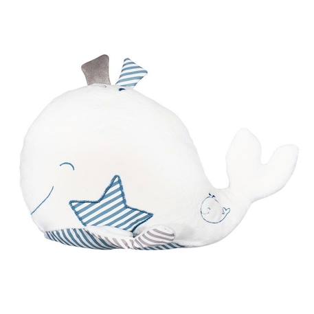 Doudou baleine en velours blanc - SAUTHON - Blue Baleine - Mixte - 34 x 25 cm - Bébé BLANC 1 - vertbaudet enfant 