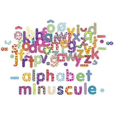 Jeu éducatif - VILAC - Magnets Alphabet minuscule - 81 lettres aimantées - Coffret en bois BLEU 1 - vertbaudet enfant 