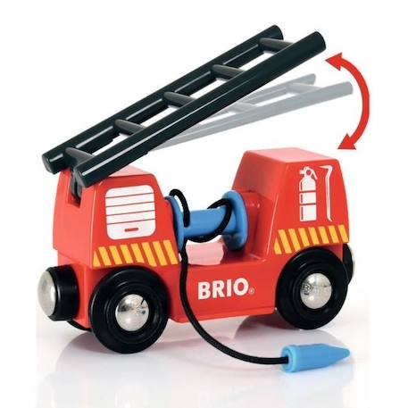 Brio World Circuit Action Pompier  - Coffret complet 18 pièces - Circuit de train en bois - Ravensburger - Mixte dès 3 ans - 33815 BLEU 3 - vertbaudet enfant 