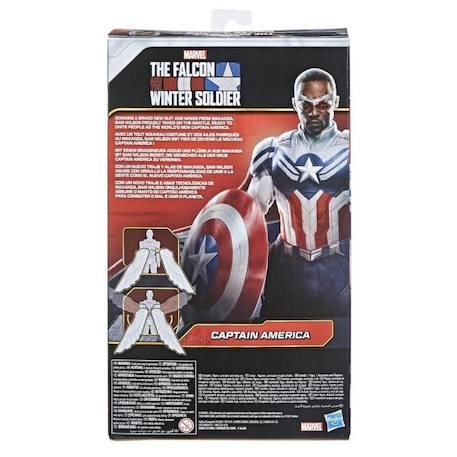 MARVEL AVENGERS - Titan Hero Series - Figurine Captain America de 30 cm avec des ailes - pour enfants à partir de 4 ans BLEU 4 - vertbaudet enfant 