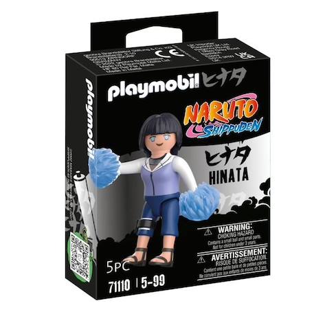 PLAYMOBIL - Naruto Shippuden - Hinata - Figurine de ninja avec accessoires BLEU 1 - vertbaudet enfant 